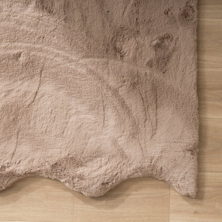 Zacht hoogpolig vloerkleed - Comfy Supreme Wavy Taupe - 4