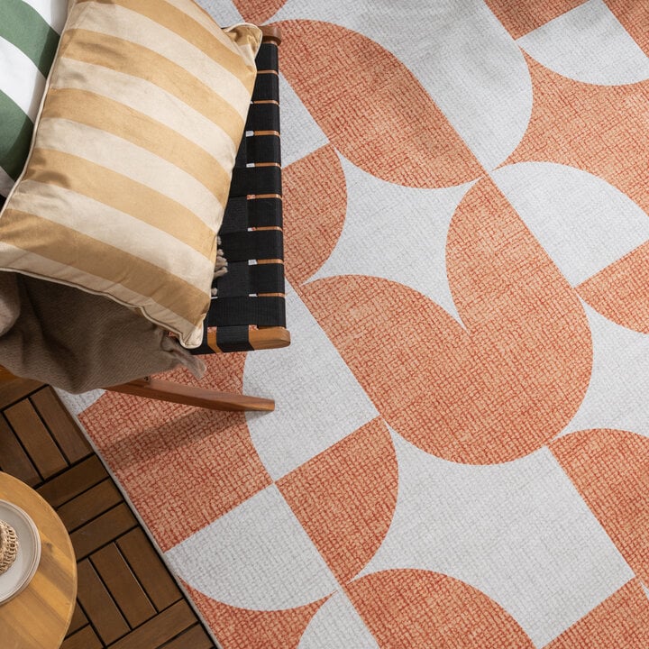 Abstract buitenkleed - Groovy Tiles Terra  - 2
