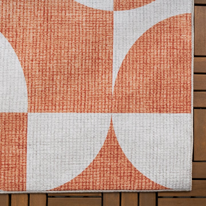 Abstract buitenkleed - Groovy Tiles Terra  - 4