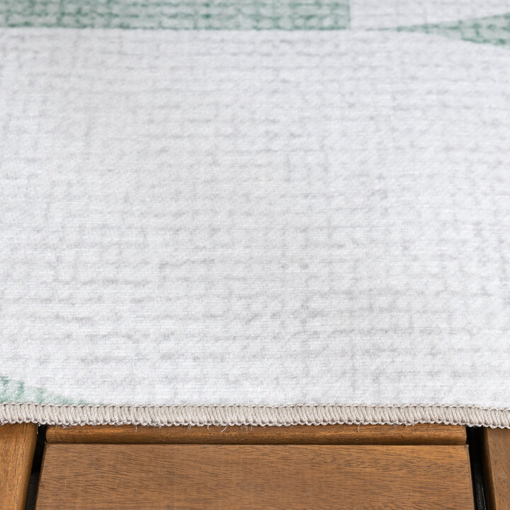 Abstract buitenkleed - Groovy Tiles Groen  - 5