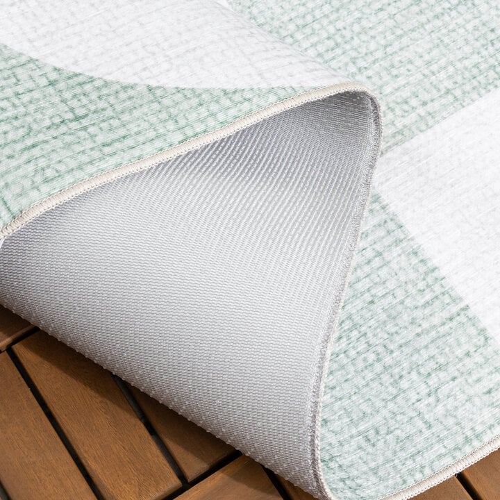 Abstract buitenkleed - Groovy Tiles Groen  - 6
