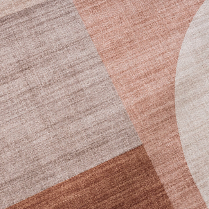 Abstract buitenkleed - Groovy Shapes Creme/Terra  - 3