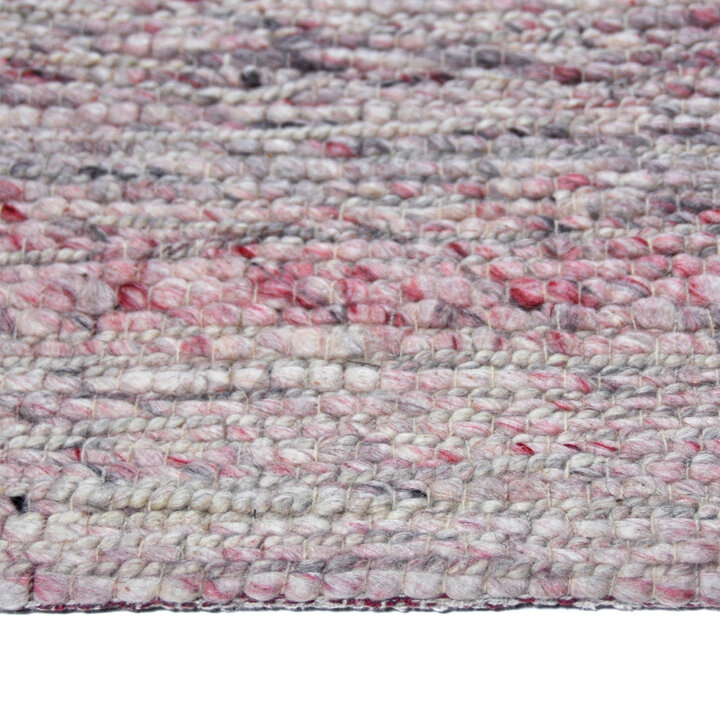 Wollen vloerkleed - Noelle Roze/Grijs  - 2