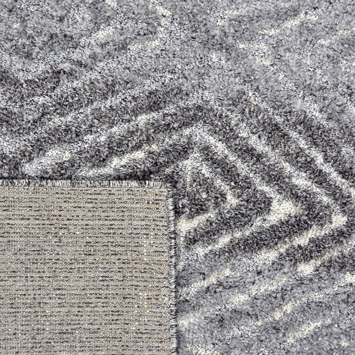 Zacht vloerkleed - Oceane Geo Donkergrijs - 3