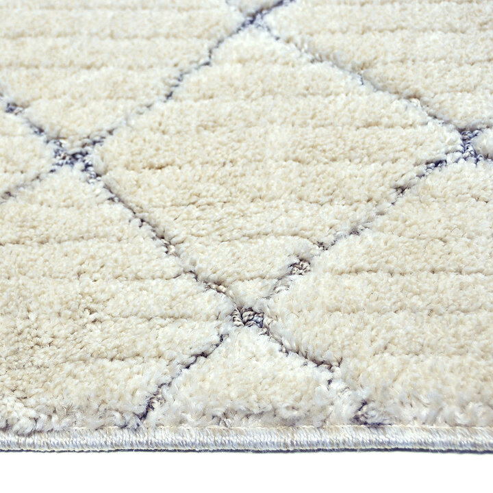 Zacht vloerkleed - Oceane Tiles Creme - 2
