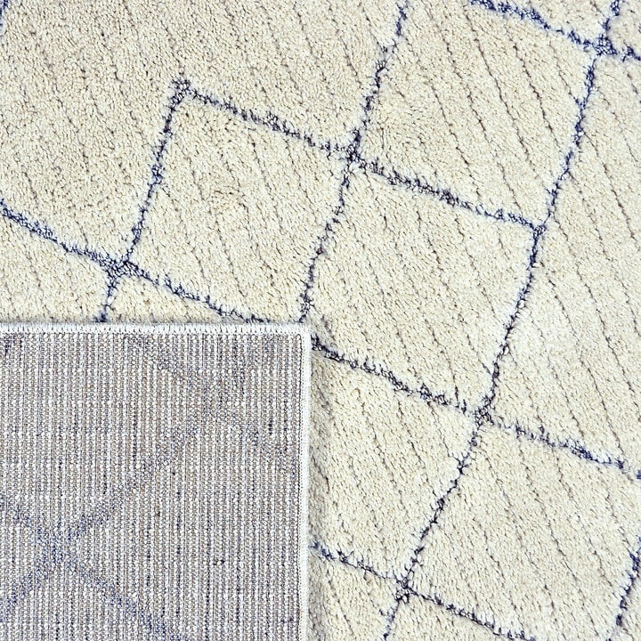 Zacht vloerkleed - Oceane Tiles Creme - 3