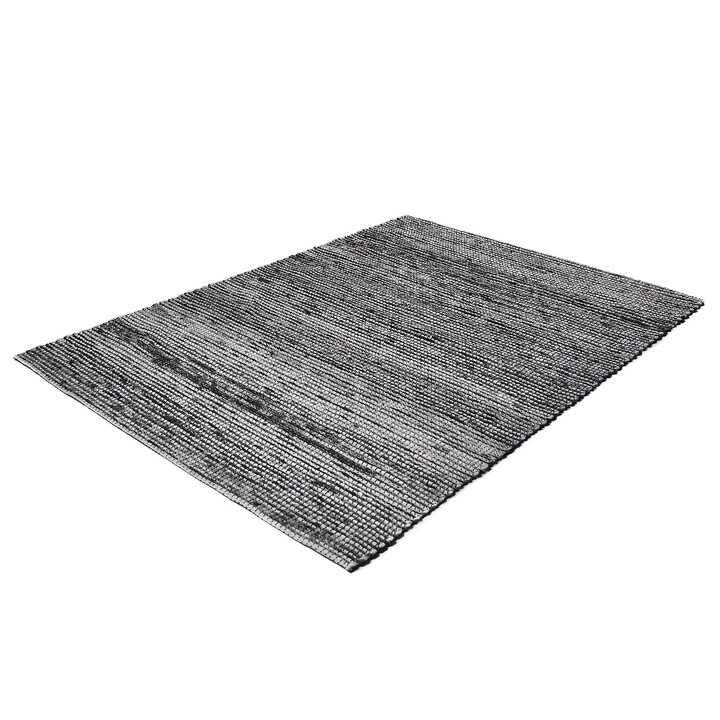 Wollen vloerkleed - Quillan Zwart/Wit - 1