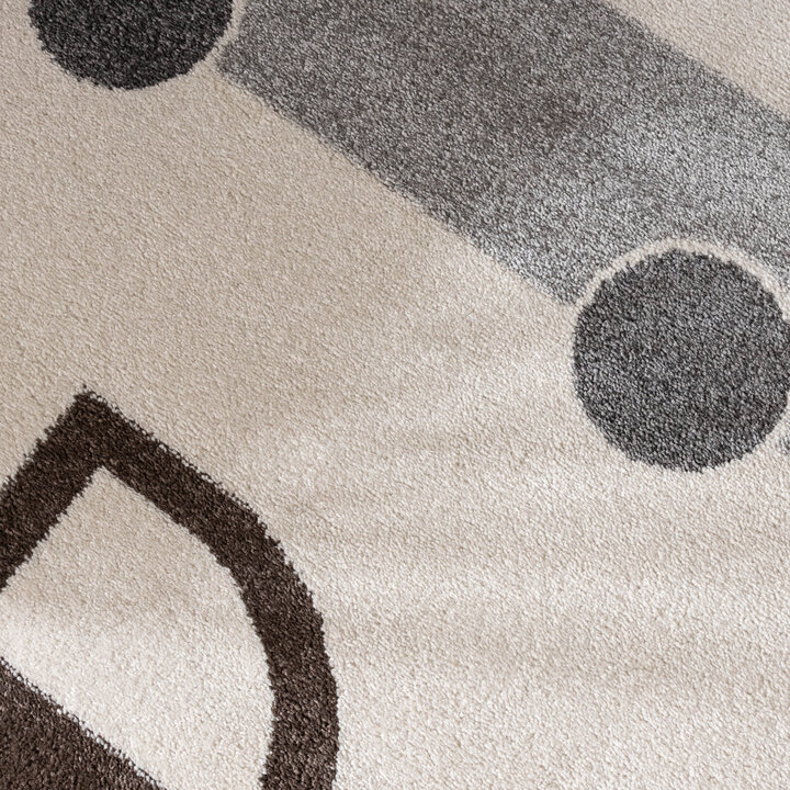 Kinderkamer vloerkleed - Bowie Auto Creme - 3