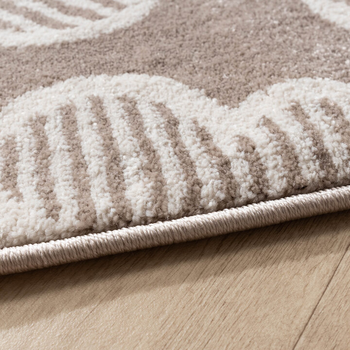 Kinderkamer vloerkleed - Bowie Bloem Taupe - 5