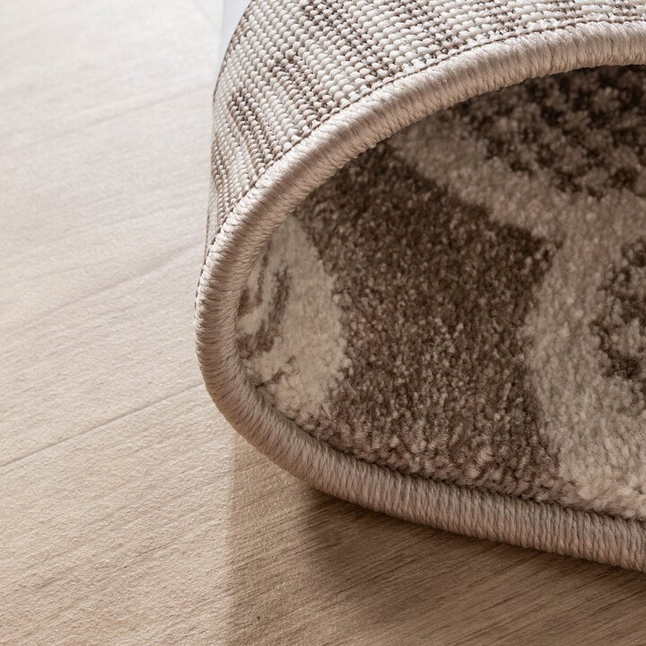 Kinderkamer vloerkleed - Bowie Bloem Taupe - 6