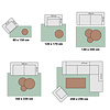 Duurzaam vloerkleed - Lorre Blocks Wit/Grijs  - thumbnail 7