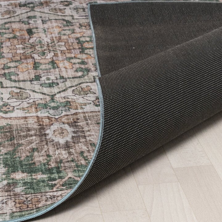 Oosters vloerkleed - Leyla Medaillon Groen  - 6