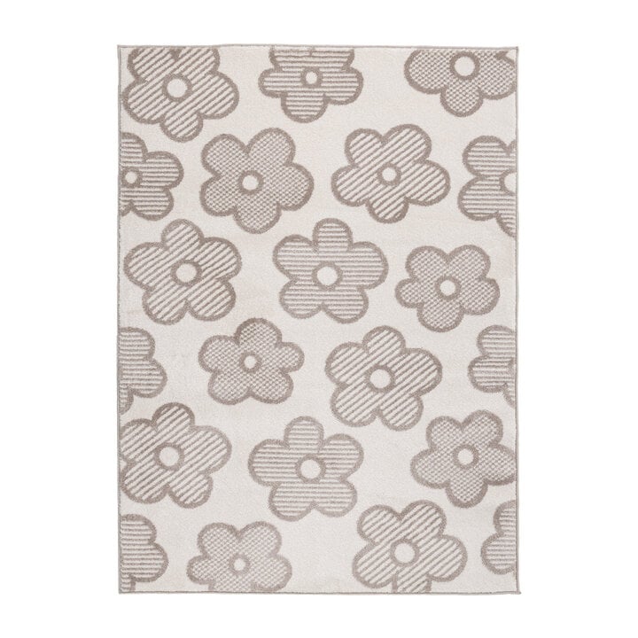 Kinderkamer vloerkleed - Bowie Bloem Creme - 1