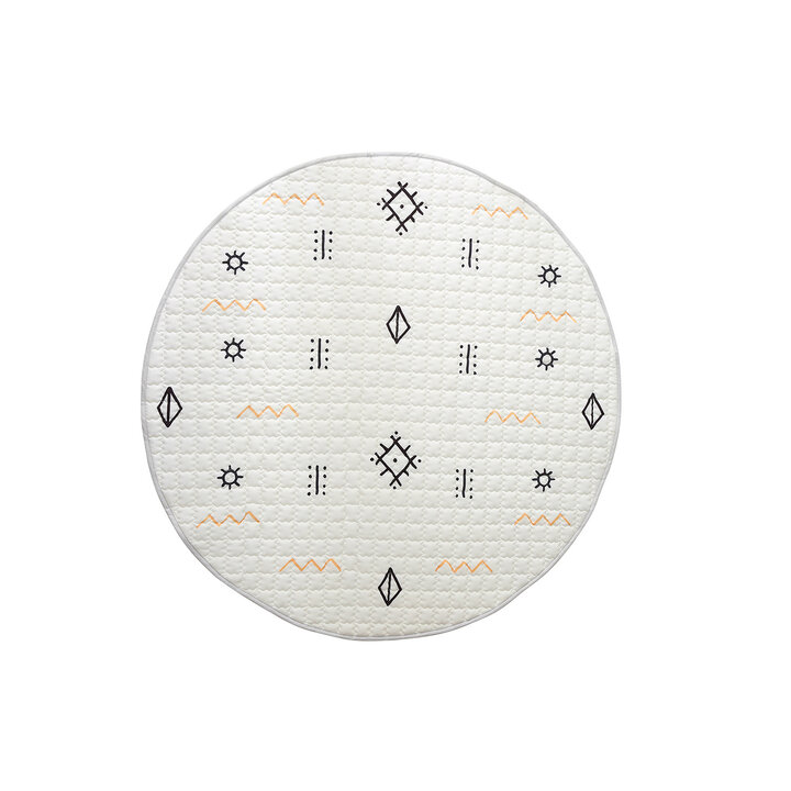 Speelkleed baby rond - Noa Aztec Creme - 1