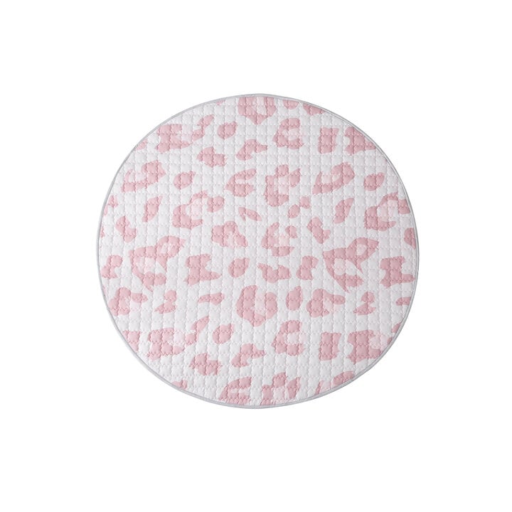 Speelkleed baby rond - Noa Panterprint Roze - 1