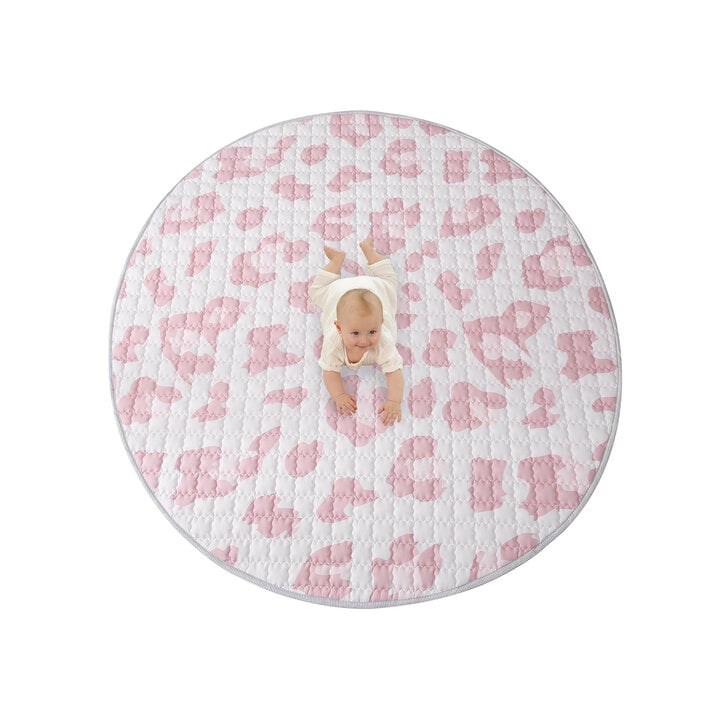 Speelkleed baby rond - Noa Panterprint Roze - 3