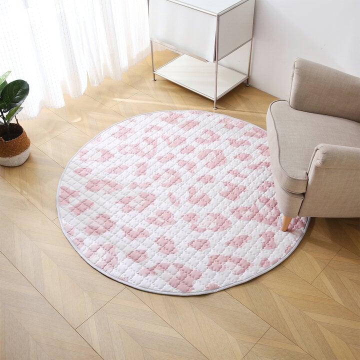 Speelkleed baby rond - Noa Panterprint Roze - 2