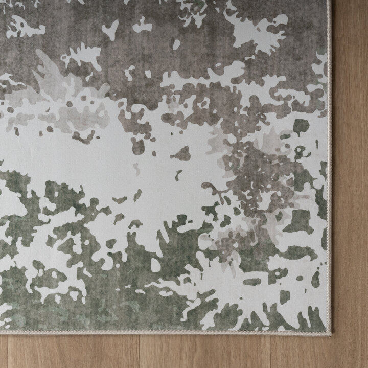 Modern vloerkleed - Sarge Groen  - 4