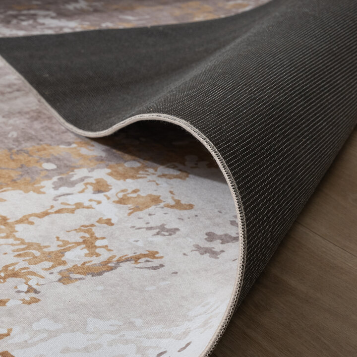 Modern vloerkleed - Sarge Taupe/Geel  - 6