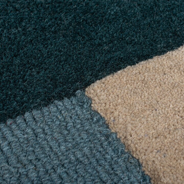 Geometrisch vloerkleed - Labyrinto Blauw  - 2