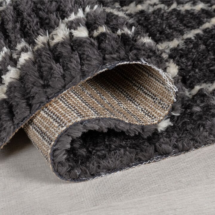 Berber vloerkleed - Aisho Zizag Zwart - 4