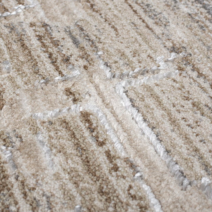 Abstract vloerkleed - Martino Taupe   - 2