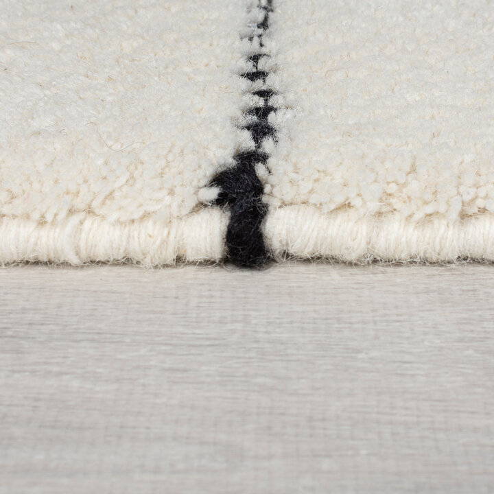 Japandi vloerkleed - Dotto Lines Wit - 3