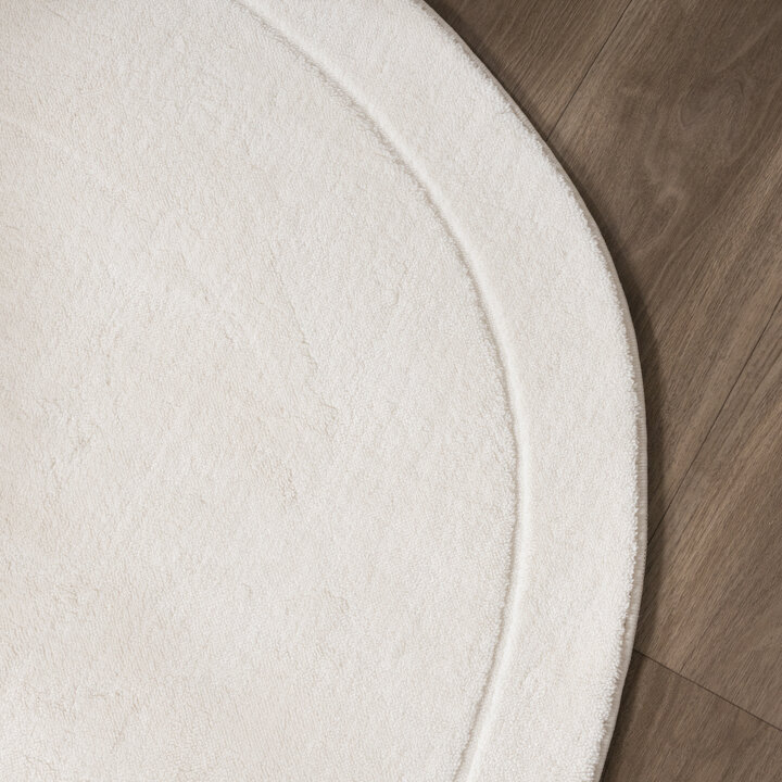 Organisch vloerkleed - Halo Stone Creme - 4