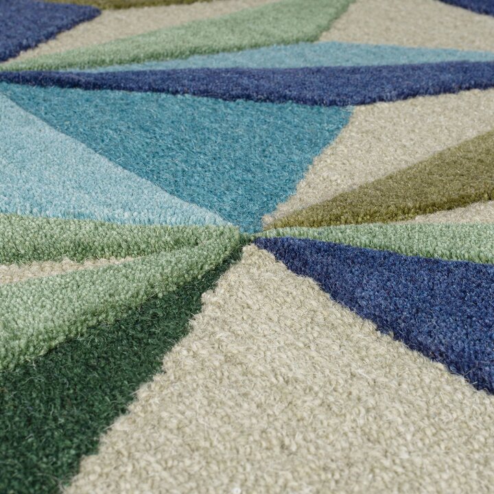 Geometrisch vloerkleed - Revelino Blauw - 2