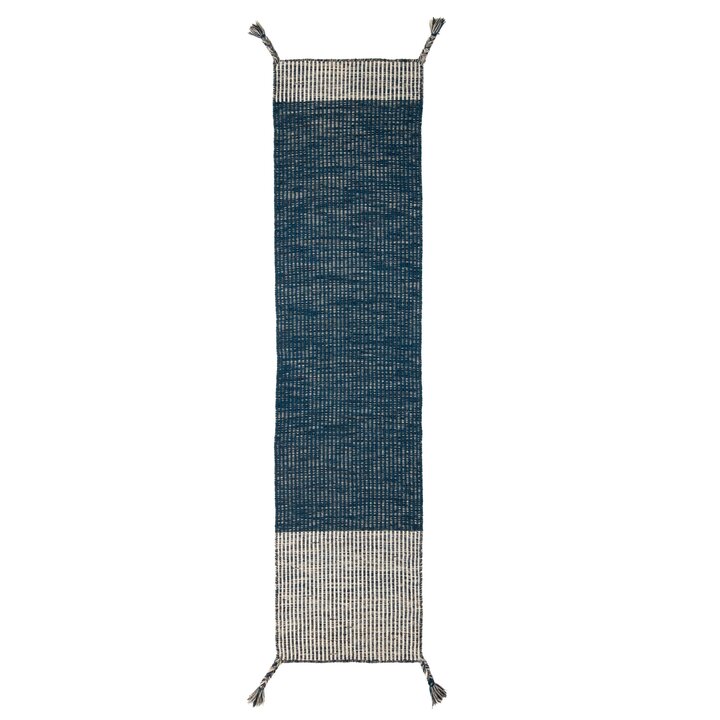 Wollen loper - Indiro Blauw/Grijs - 1
