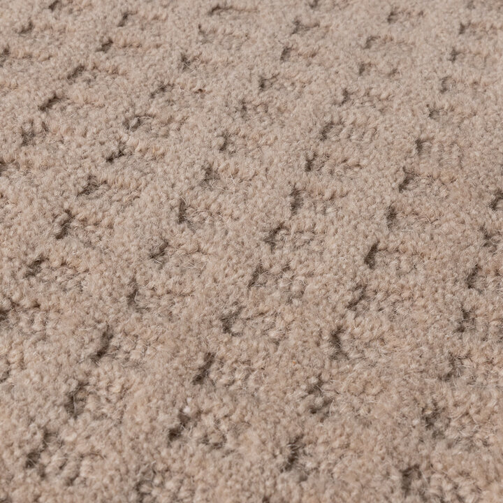 Handgeweven vloerkleed - Candice Grid Beige - 3