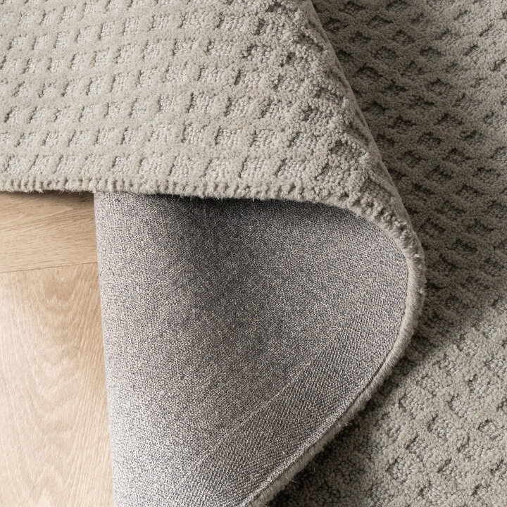 Handgeweven vloerkleed - Candice Grid Blauw/Groen - 6