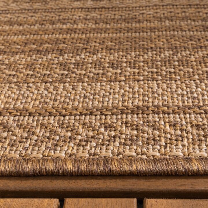 Jute buitenkleed - Mavi Stripes Creme/Bruin  - 4