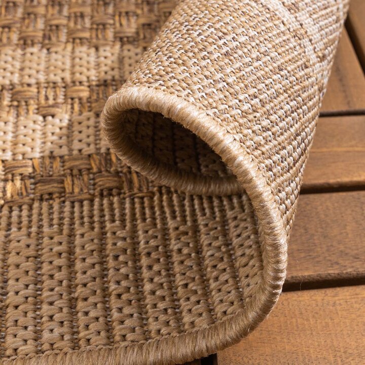 Jute buitenkleed - Mavi Border Creme/Bruin  - 6