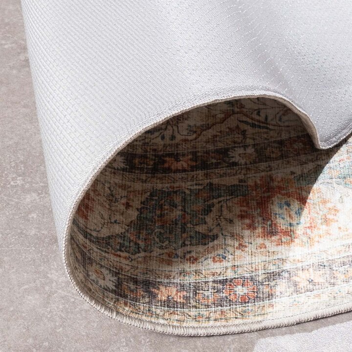Rond binnen- en buitenkleed - Kairo Medaillon Creme/Meerkleurig - 6