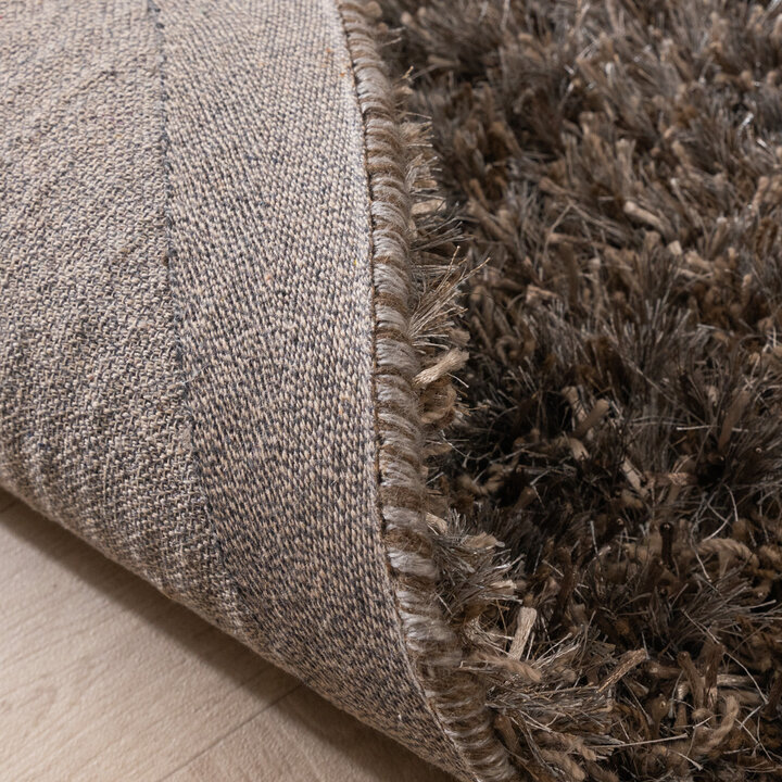 Rond shaggy vloerkleed - Grace Grijs - 6