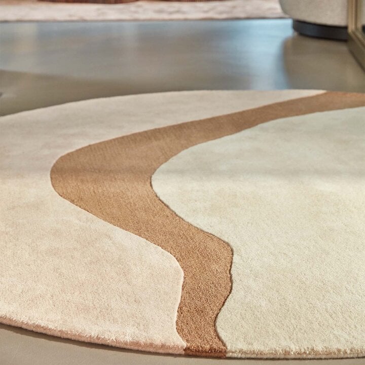 Rond wollen vloerkleed - Organix Roze/Beige 620 - 2