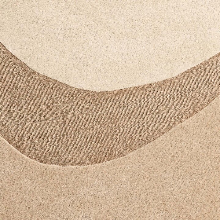 Rond wollen vloerkleed - Organix Beige/Creme 210 - 2