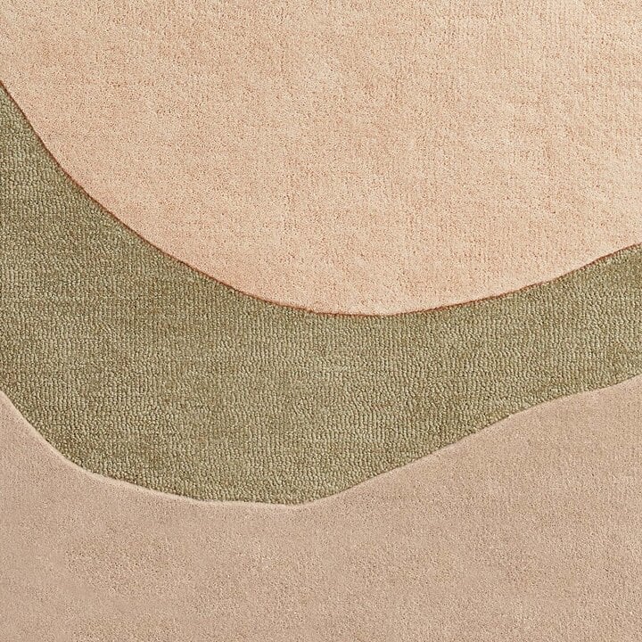 Wollen vloerkleed - Organix Groen/Beige 750 - 2