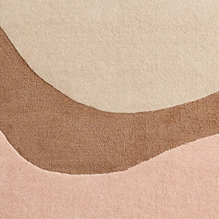 Wollen vloerkleed - Organix Roze/Beige 620 - 2