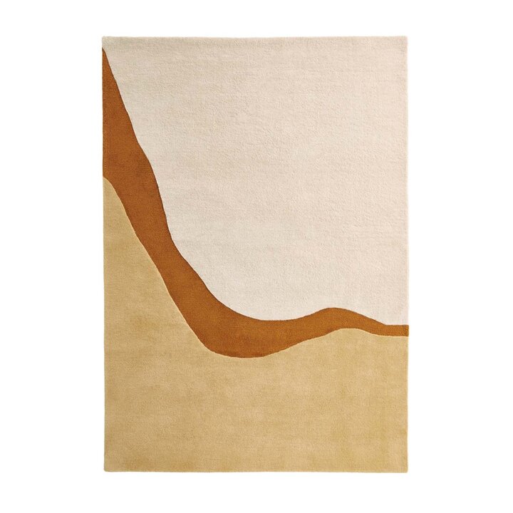 Wollen vloerkleed - Organix Goud/Creme 510 - 1