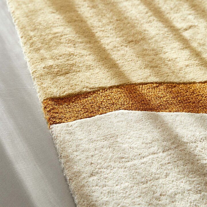 Wollen vloerkleed - Organix Goud/Creme 510 - 3