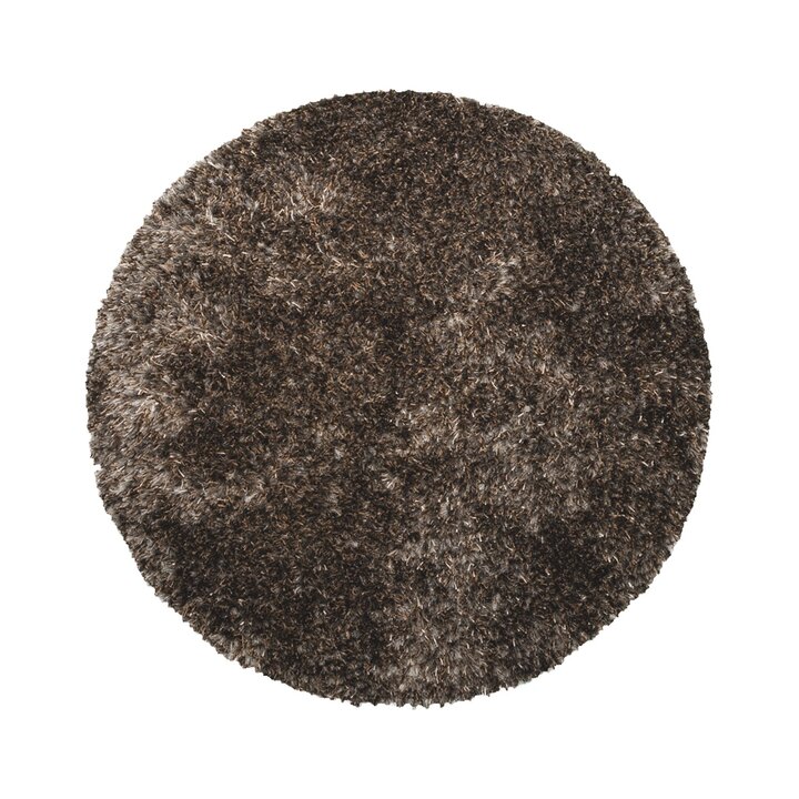 Rond shaggy vloerkleed - Grace Grijs - 1