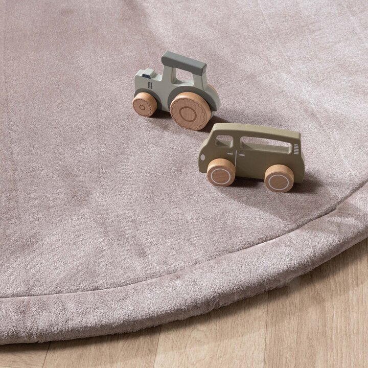 Ronde speelmat - Jip Taupe - 2