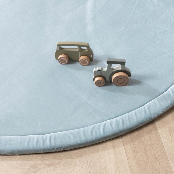 Ronde speelmat - Jip Blauw - 2