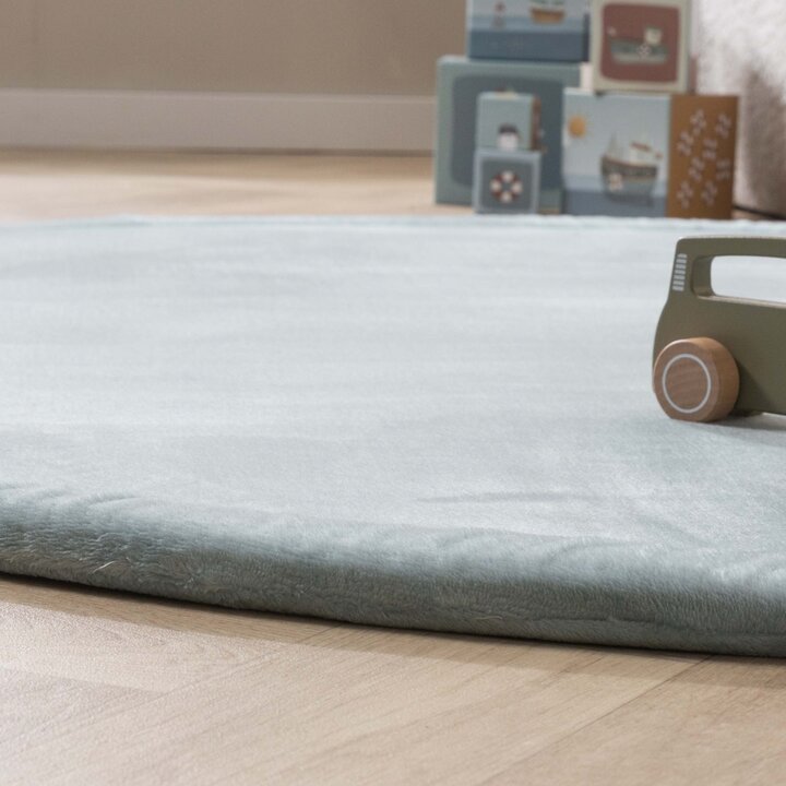 Ronde speelmat - Jip Blauw - 5
