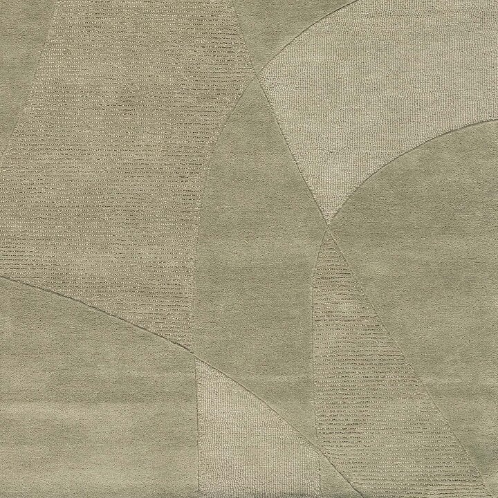 Modern wollen vloerkleed - Fusion Groen 730 - 2