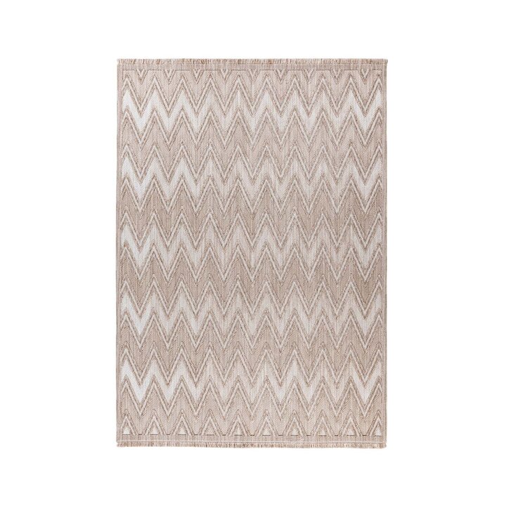 Modern vloerkleed - Sari ZigZag 225 Bruin/Beige  - 1