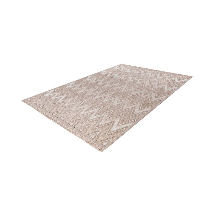Modern vloerkleed - Sari ZigZag 225 Bruin/Beige  - 2