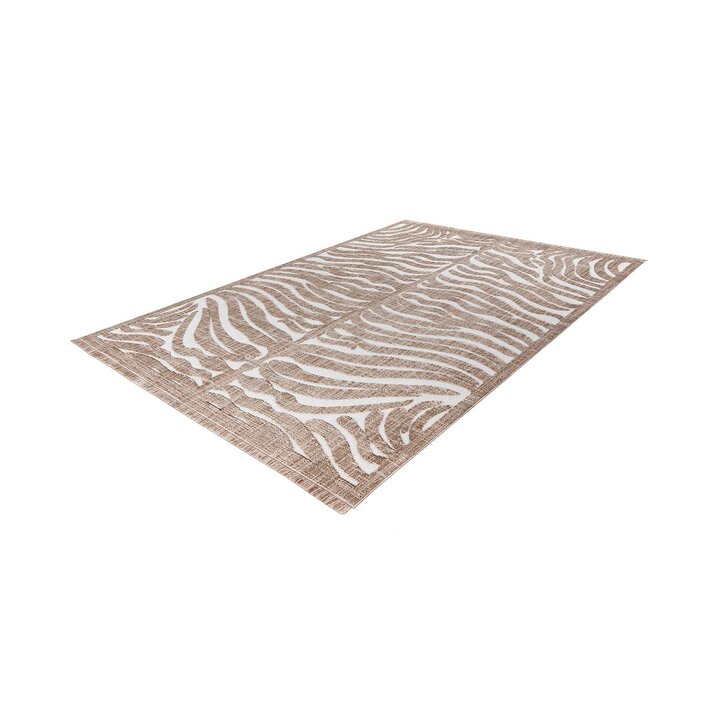 Modern vloerkleed - Sari Zebra 225 Bruin/Beige  - 2